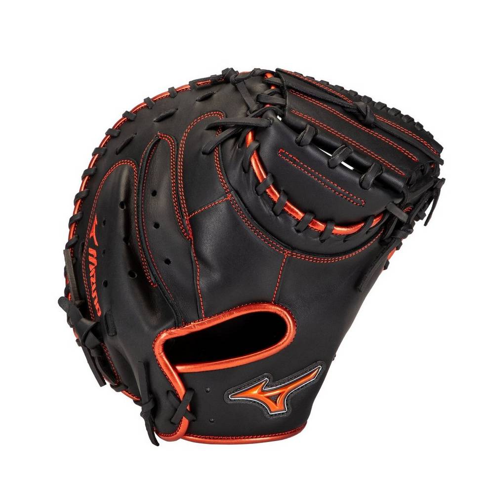 Mens Mizuno MVP Prime SE 34" Baseball Catchers Mitt Black/Red Philippines (ZKJPGB604)